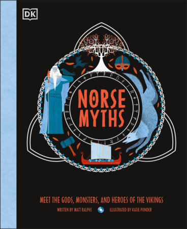 Book cover with title inside a circle of mythological images.