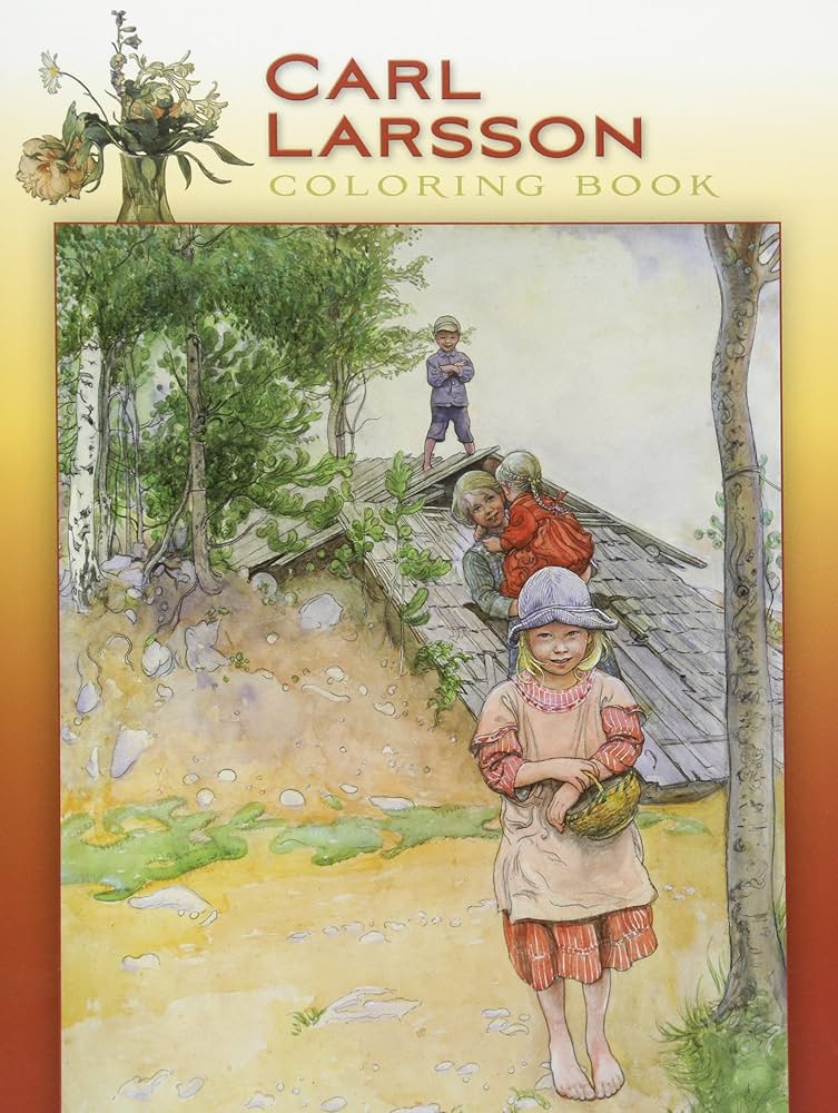 Carl Larsson Coloring Book cover