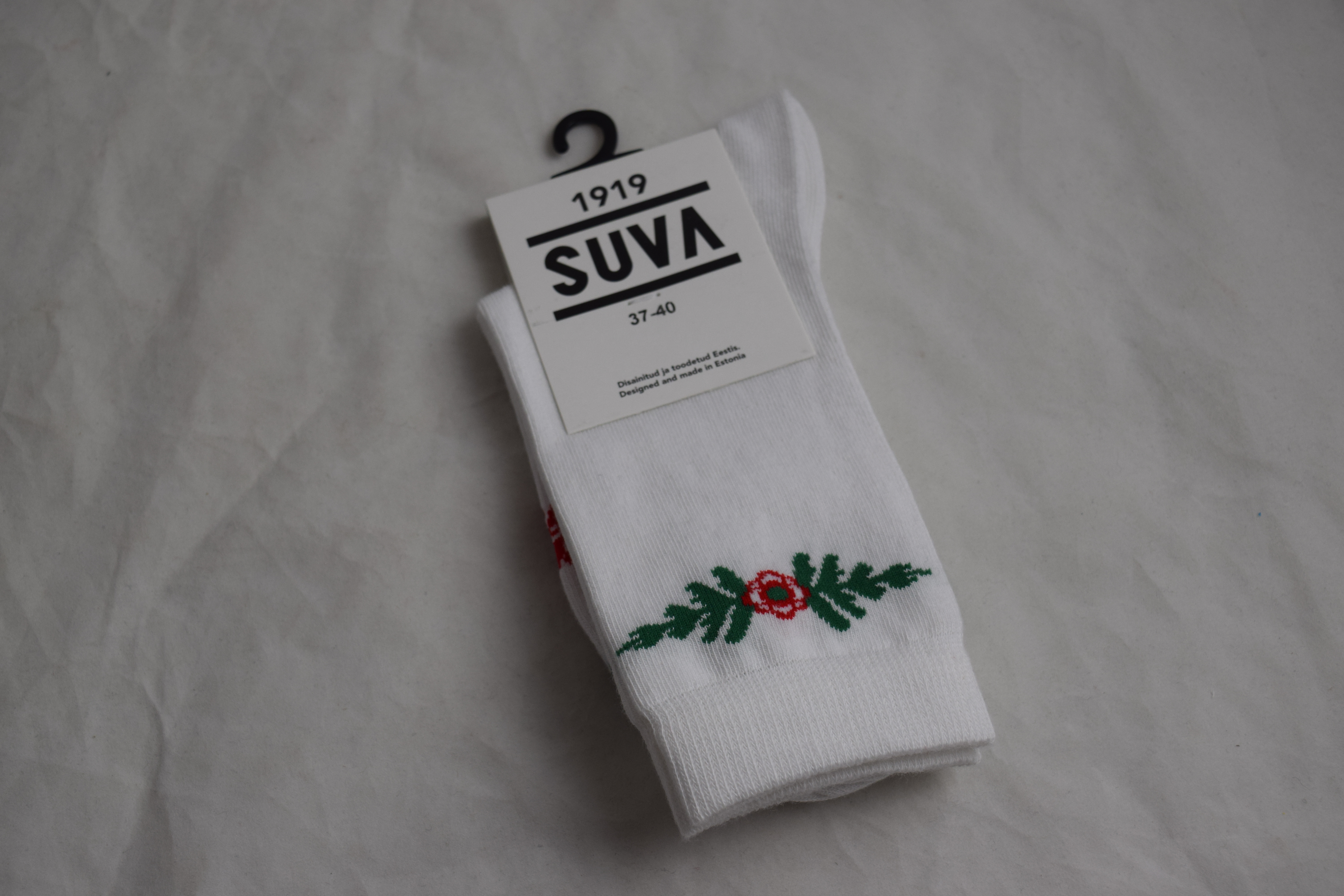 White Suva Dala Horse Socks