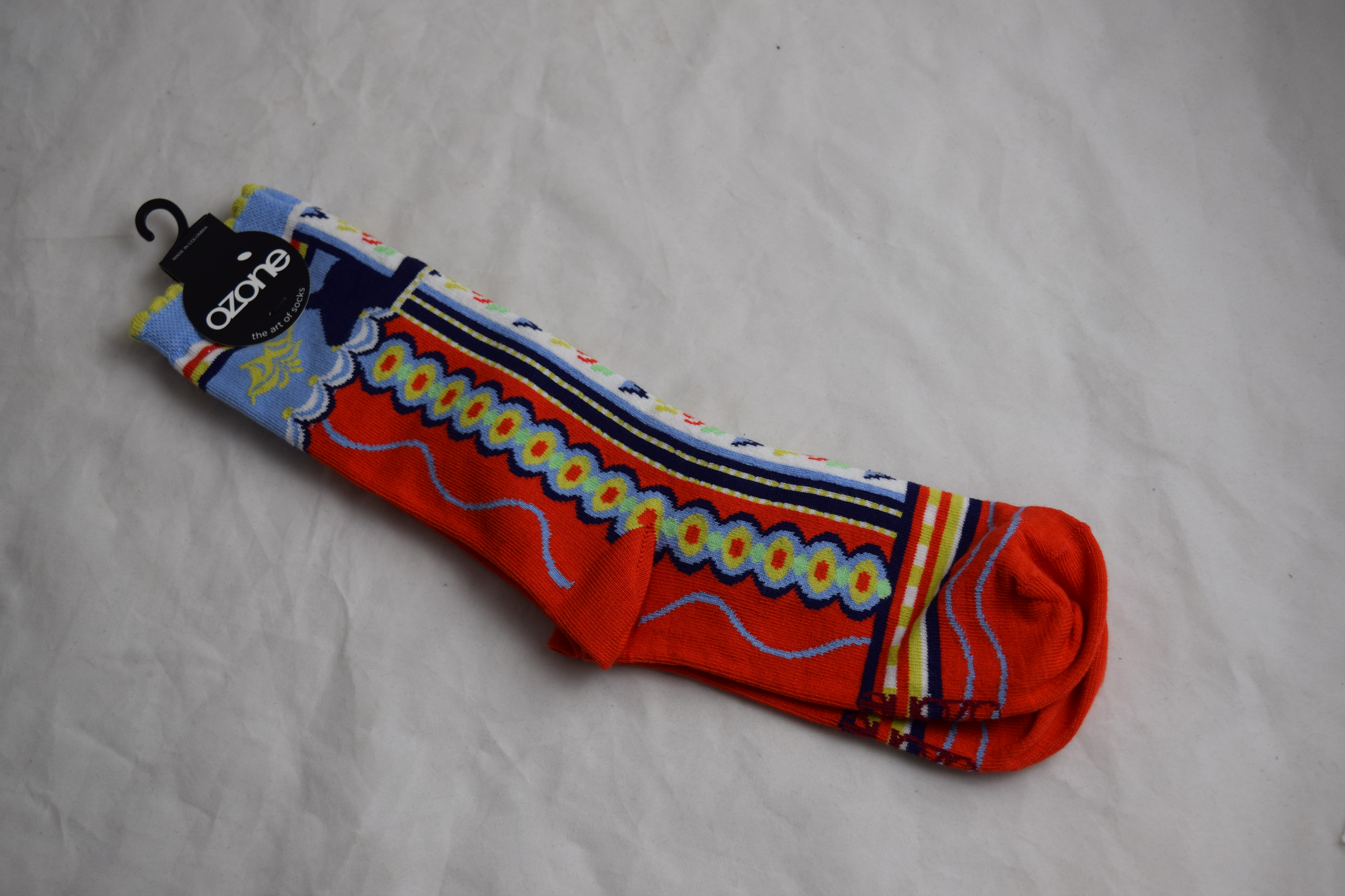 Red Dala Pattern Socks
