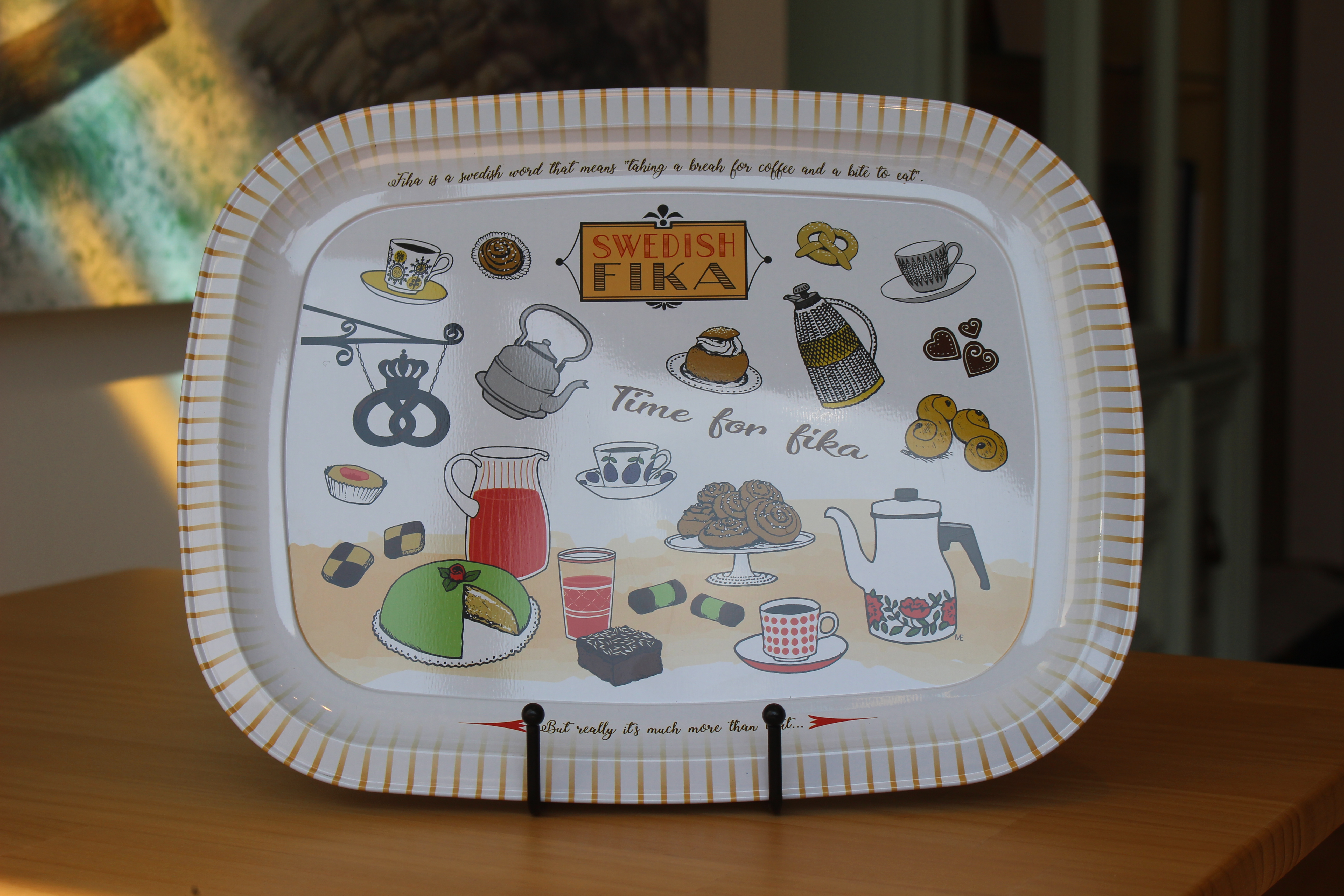 Swedish Fika Metal Tray