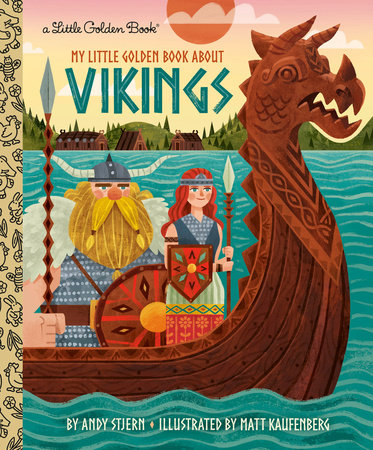 My Little Golden Book About Vikings book cover