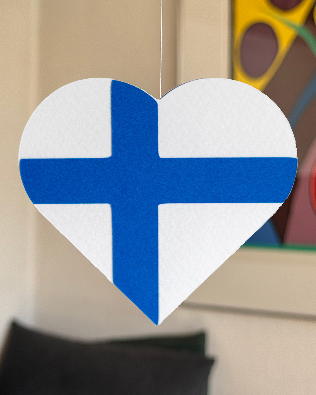 Heart Flag Card, Finland