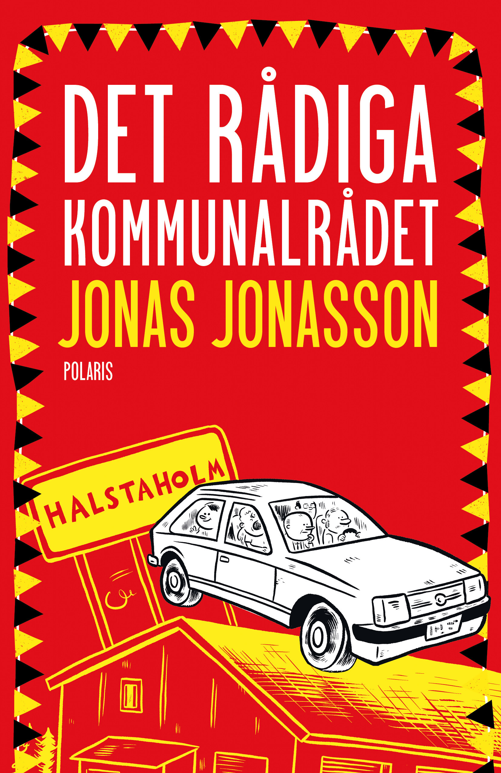 red book cover with a white car and white/yellow text