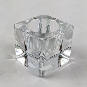 Ice cube crystal votive
