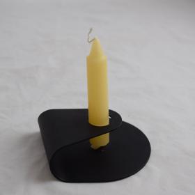 Black metal candleholder