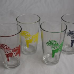 Dala Horse Pint Glass