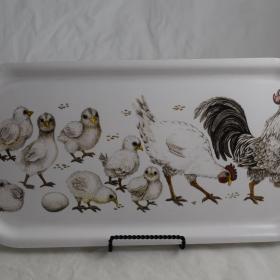 Rectangle Rooster Serving Tray