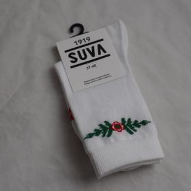 White Suva Dala Horse Socks