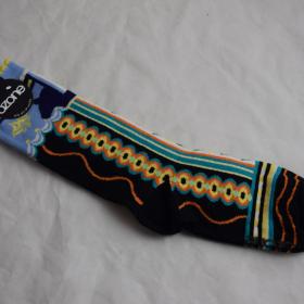 Black Dala Pattern Socks