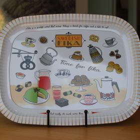 Swedish Fika Metal Tray