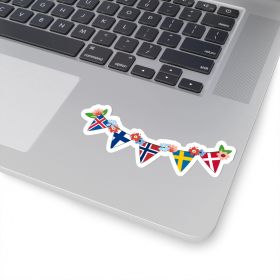 Nordic Flag Banner Sticker