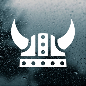 Viking Helmet Vinyl Decal