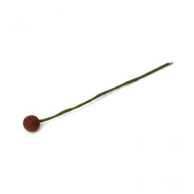Chestnut Brown Felted Flower Ball