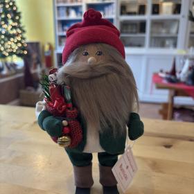 Tomte w/sack, green vest