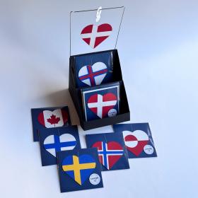 Heart Flag Card, Norway